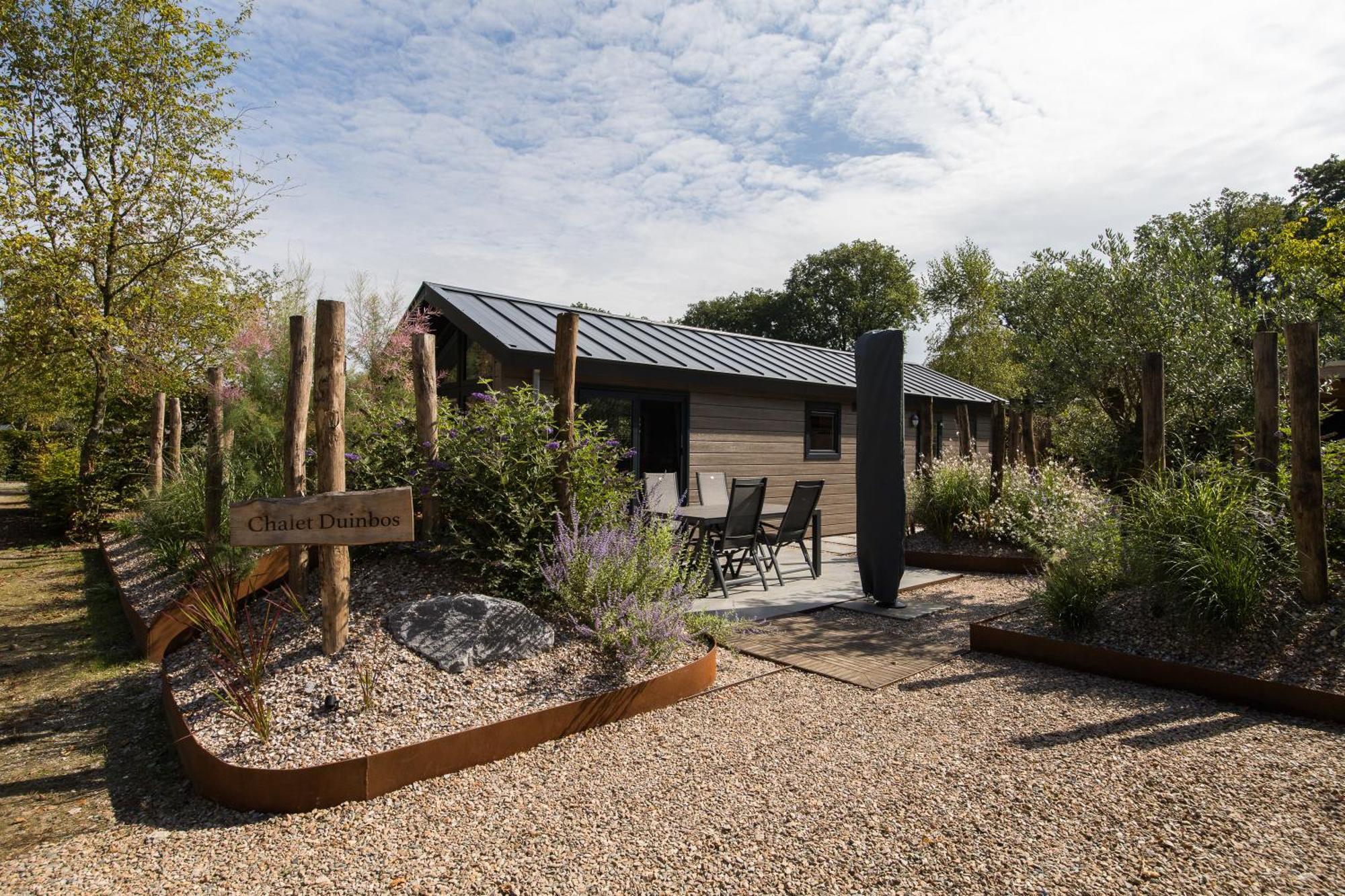 Modern Ingericht Chalet Op Groen Park Op De Veluwe Эпе Экстерьер фото