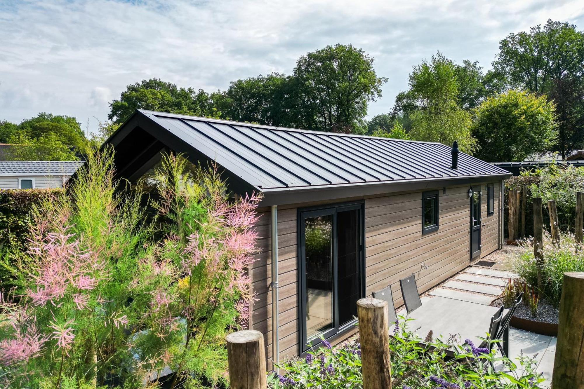 Modern Ingericht Chalet Op Groen Park Op De Veluwe Эпе Экстерьер фото