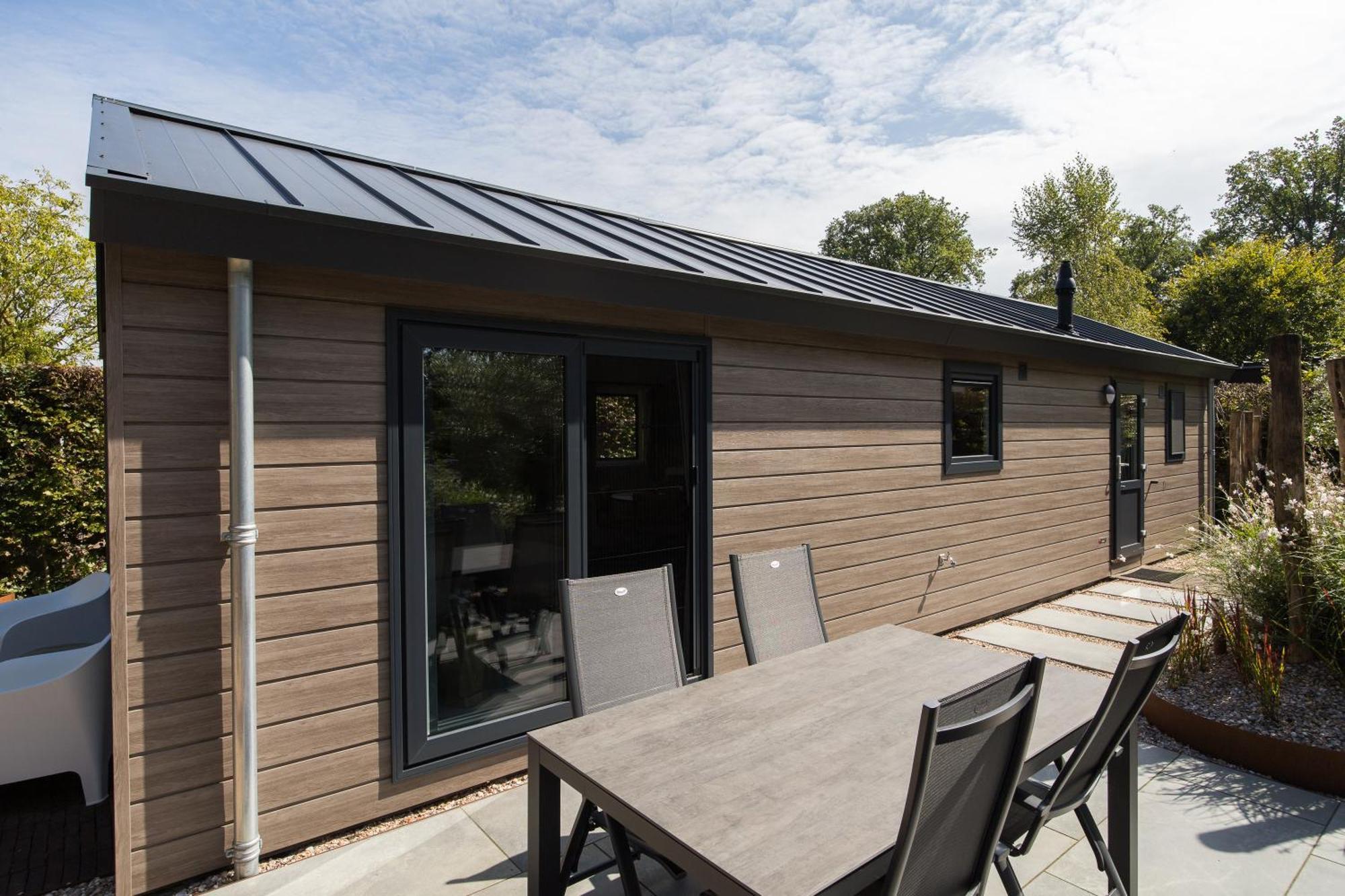 Modern Ingericht Chalet Op Groen Park Op De Veluwe Эпе Экстерьер фото